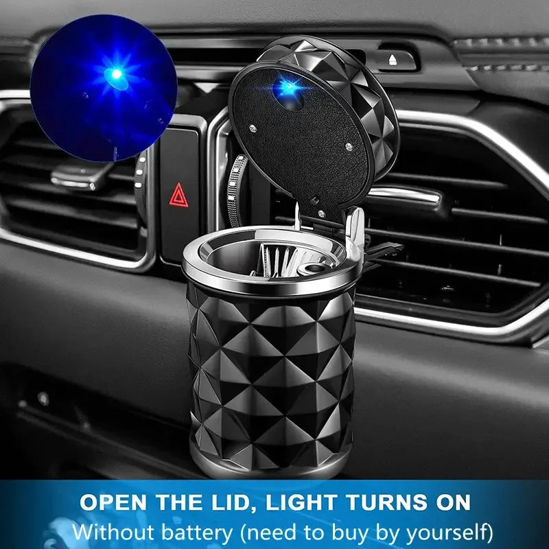 Car Cigarette Ashtray Cup LED