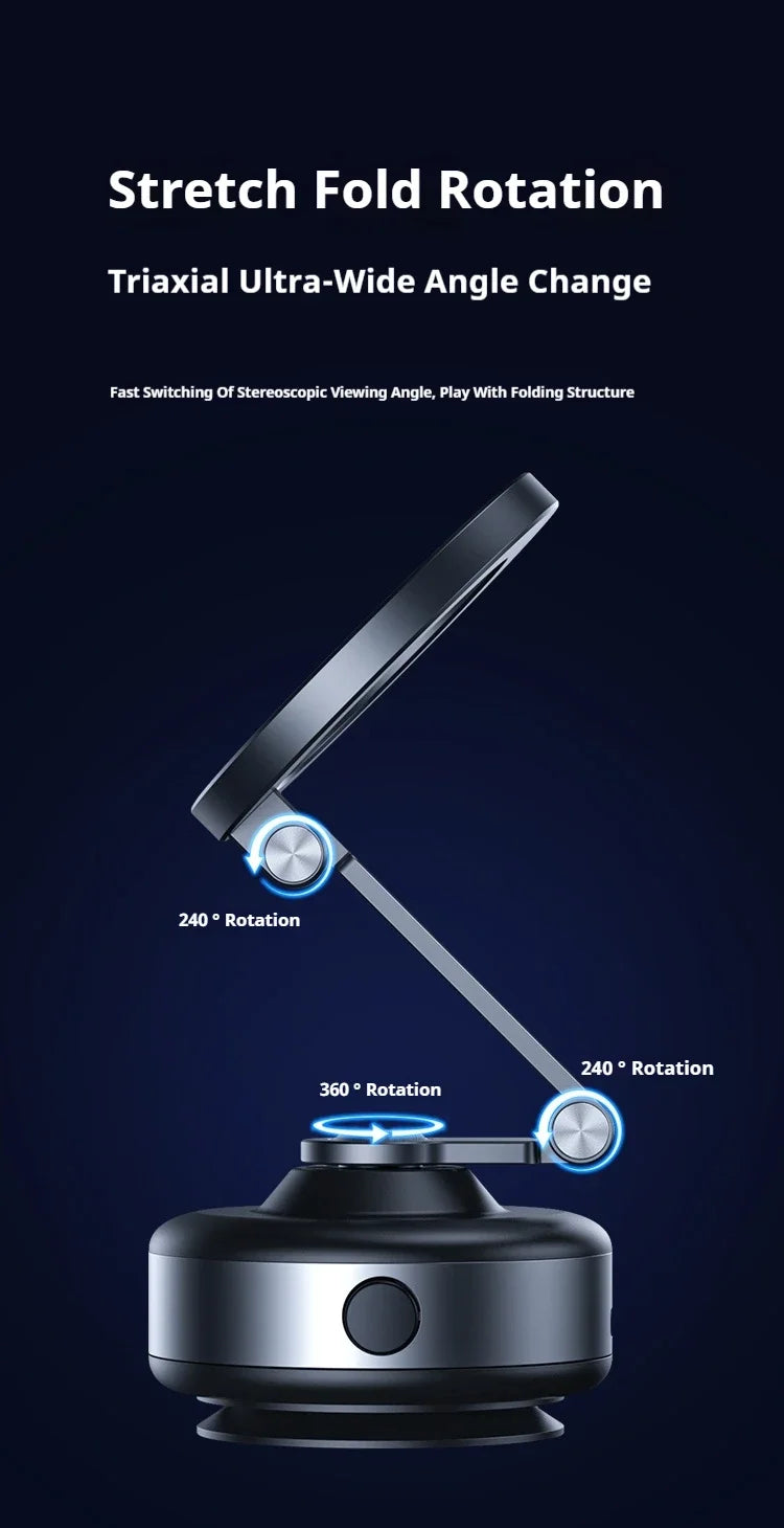Magnetic Vacuum Adsorption Bracket 360° Rotating