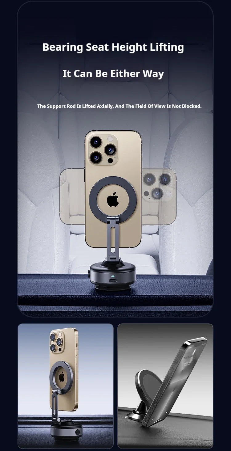Magnetic Vacuum Adsorption Bracket 360° Rotating