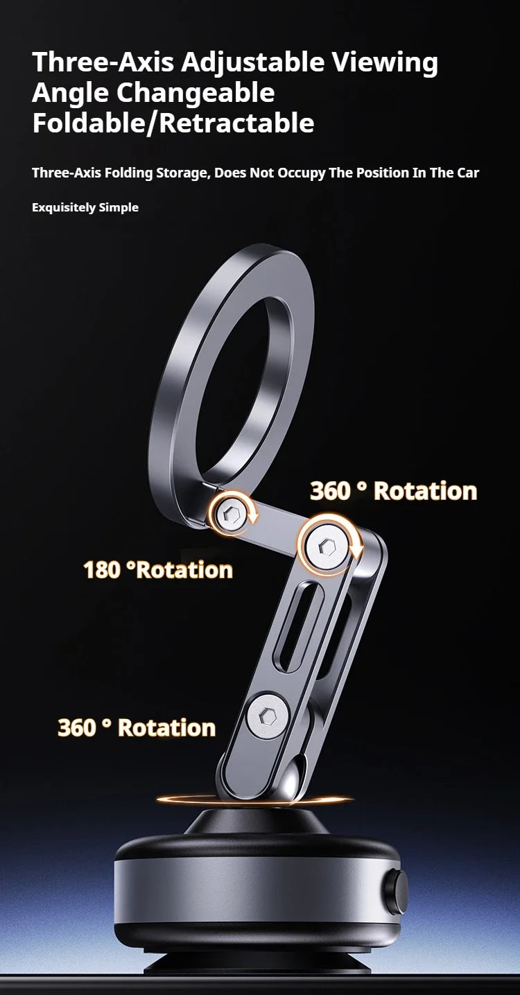 Magnetic Vacuum Adsorption Bracket 360° Rotating