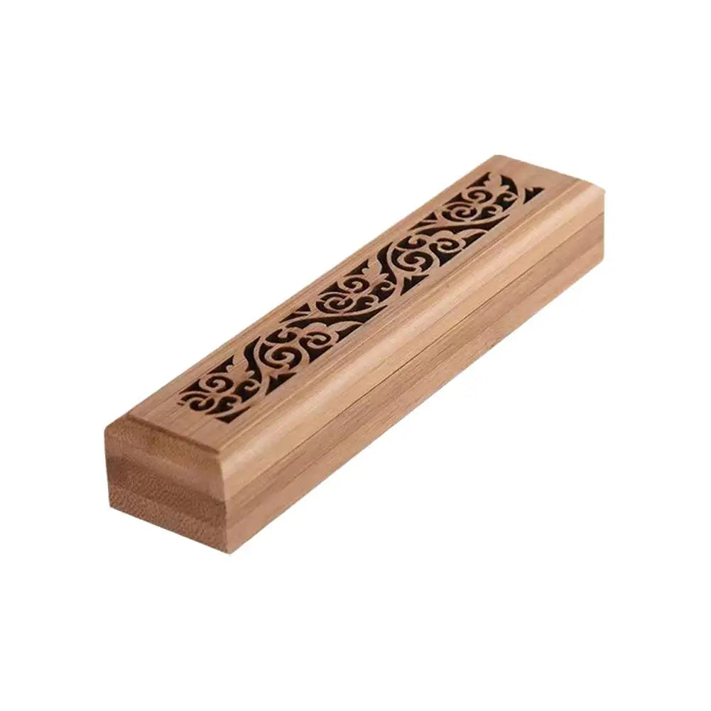 Wooden Box for Incense Storage Burning Accessories