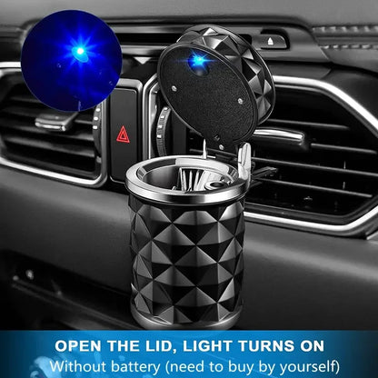 Car Cigarette Ashtray Cup  LED
