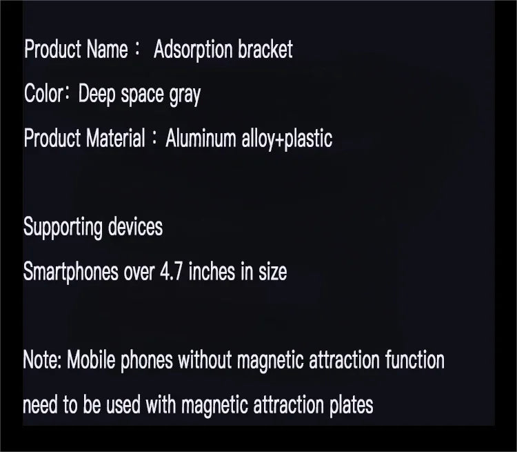 Magnetic Vacuum Adsorption Bracket 360° Rotating