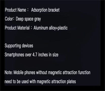Magnetic Vacuum Adsorption Bracket 360° Rotating